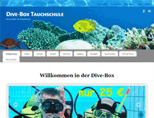 Tablet Screenshot of dive-box.com